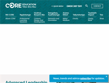 Tablet Screenshot of core-ed.org